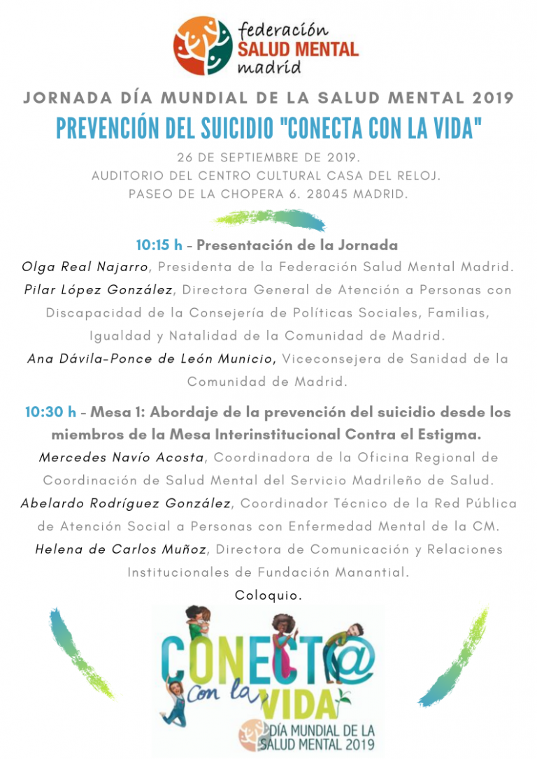 Jornada conmemorativa del Día Mundial de la Salud Mental 2019 - SALUD ...