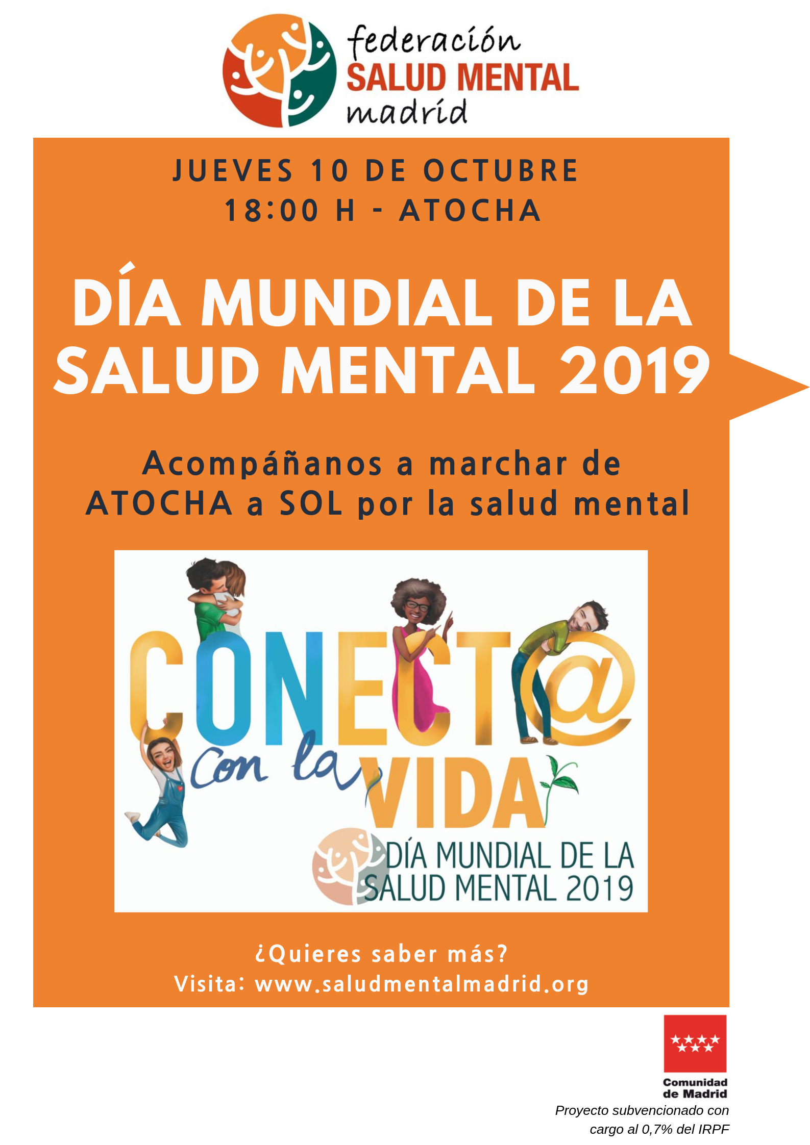 Marcha por el Día Mundial de la Salud Mental 2019 - SALUD MENTAL MADRID ...