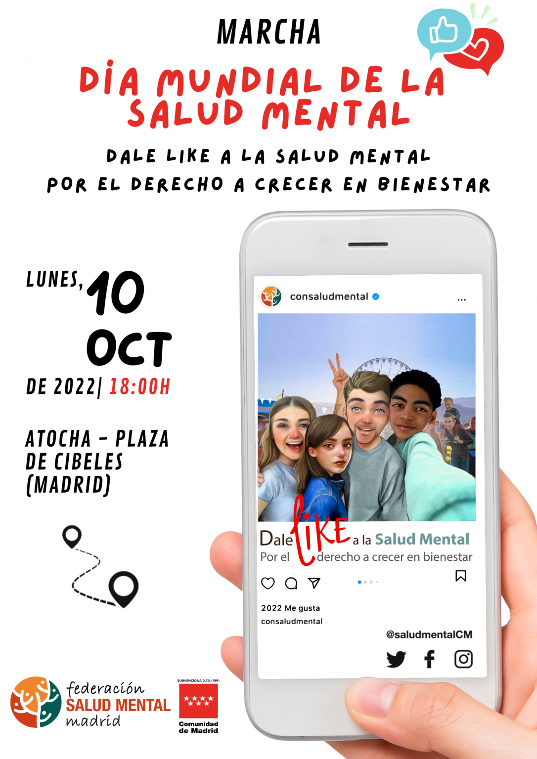 MARCHA POR EL DÍA MUNDIAL DE LA SALUD MENTAL 2022 - SALUD MENTAL MADRID ...
