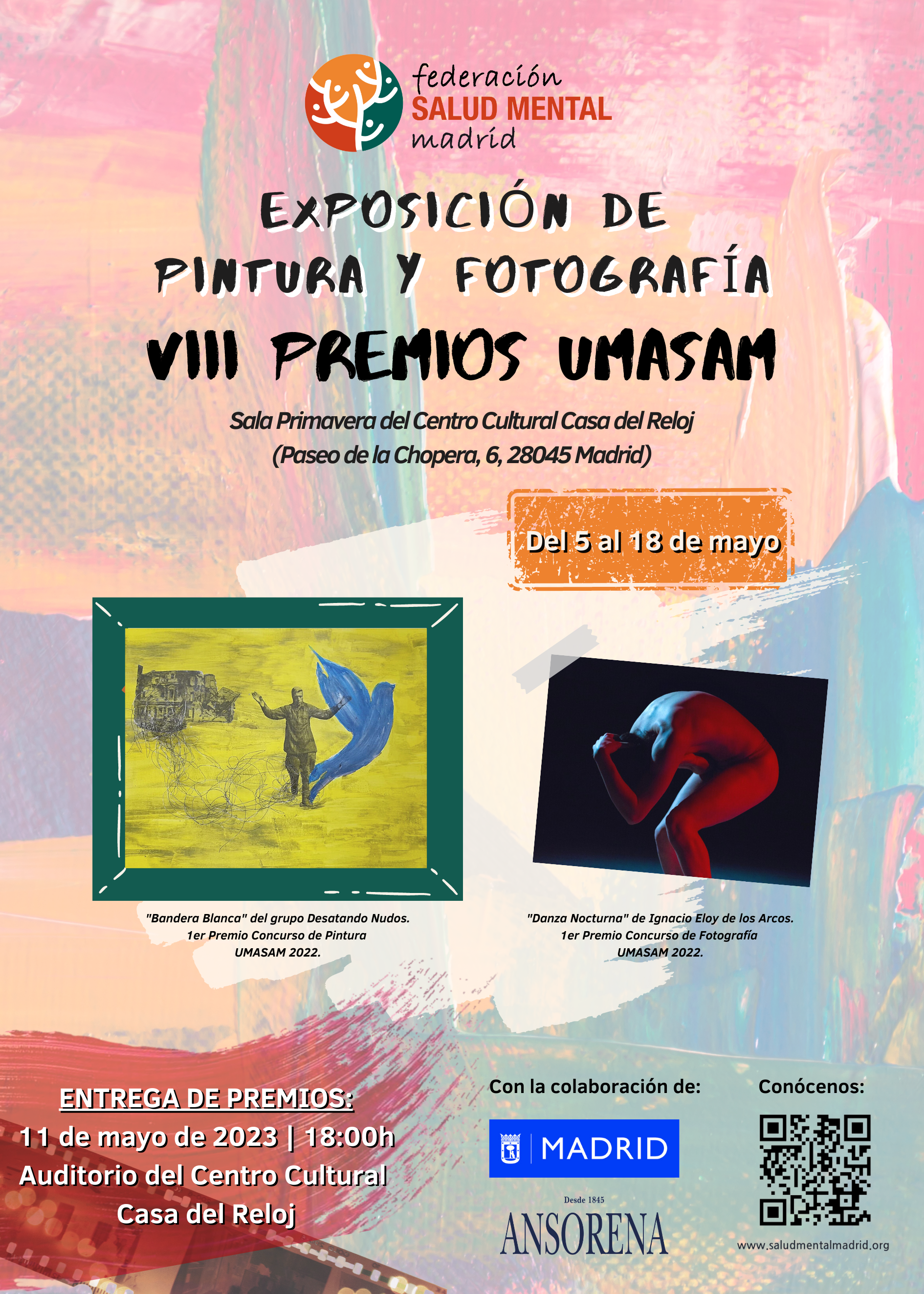Cartel exposición pintura y fotografía VIII Premios UMASAM